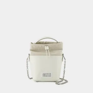 5Ac Small Hobo Bag - Maison Margiela - White - Leather