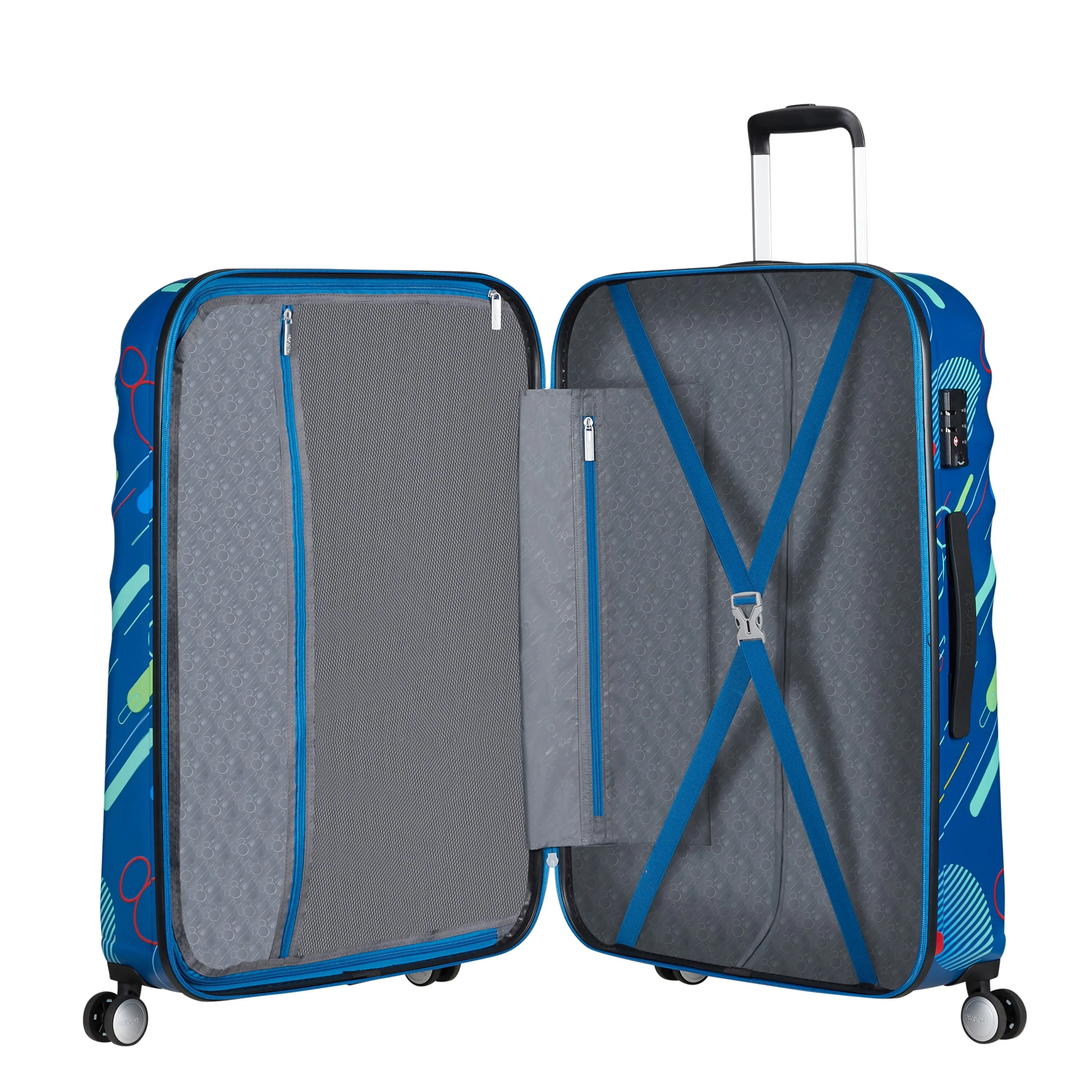 American Tourister Disney Wavebreaker Spinner Large Luggage - Mickey Future Pop