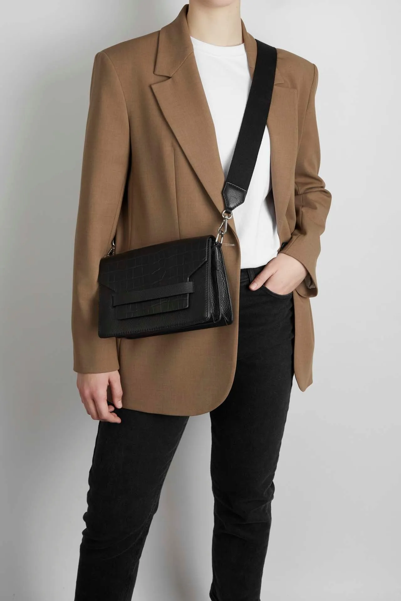 ArabellaMBG Crossbody Bag, Matt Croco