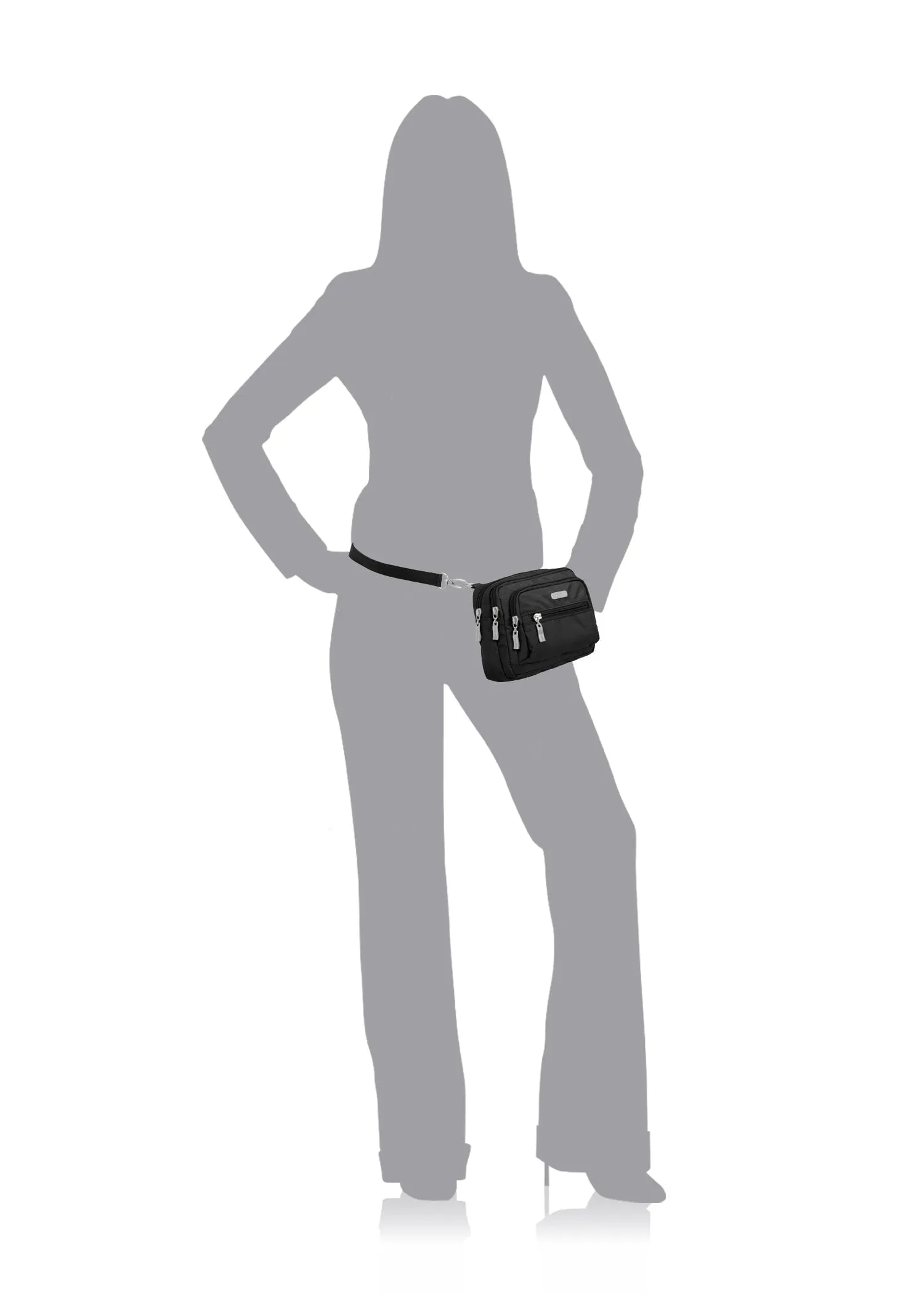 Baggallini Triple Zip Bagg