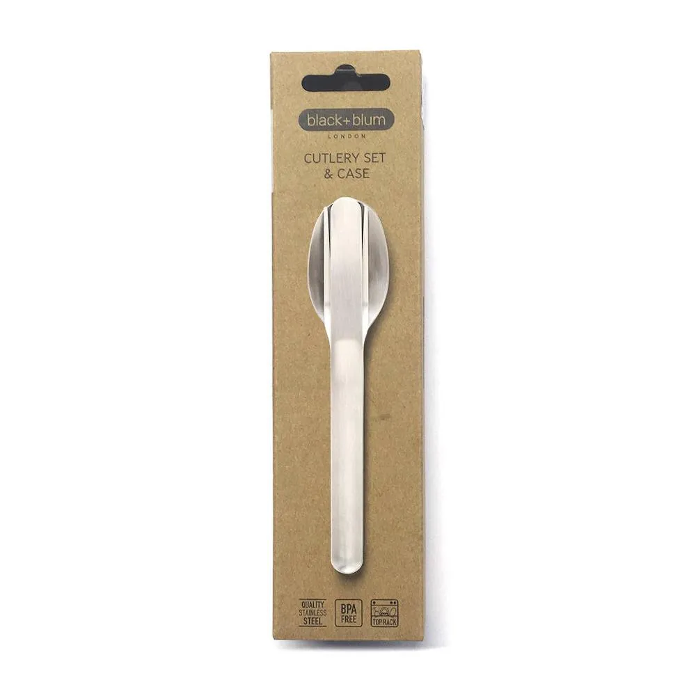 Black   Blum Cutlery Set and Case