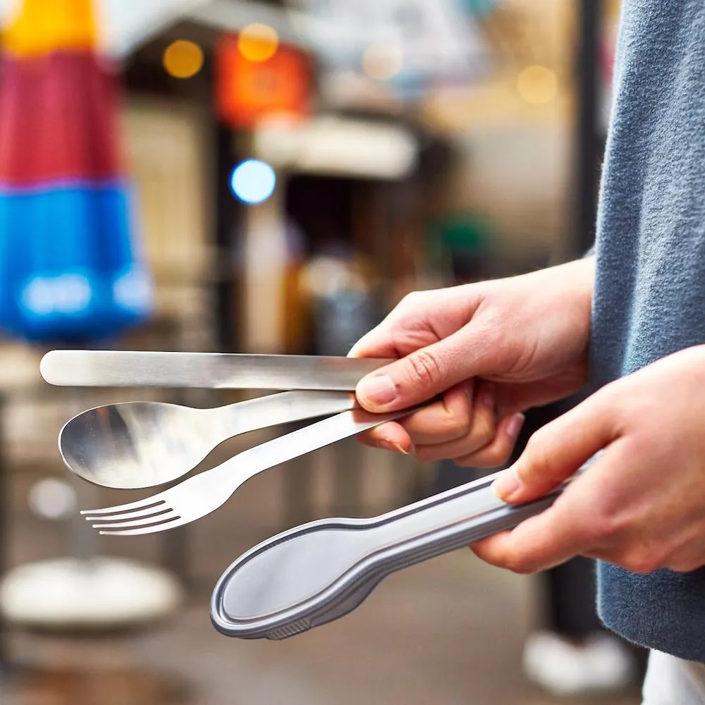 Black   Blum Cutlery Set and Case