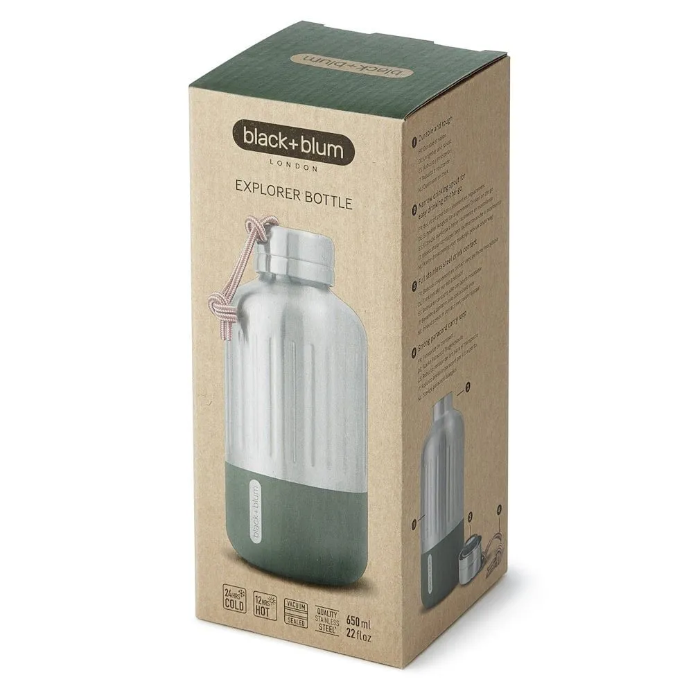 Black   Blum Explorer Insulated Bottle - 650ml
