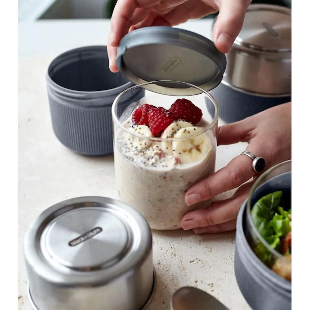 Black   Blum Glass Lunch Pot - 450ml