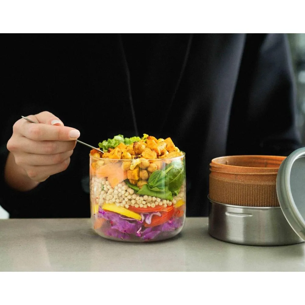 Black   Blum Glass Lunch Pot - 600ml