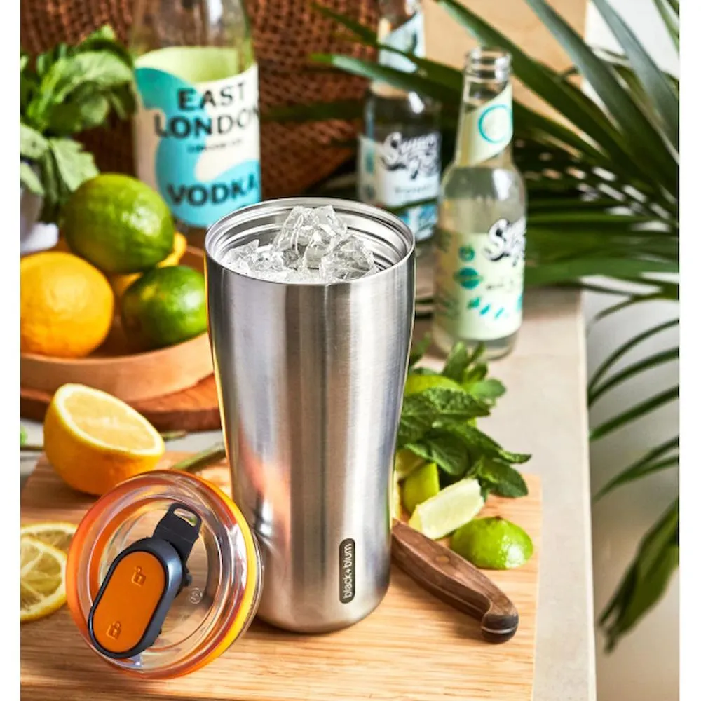 Black   Blum Insulated Travel Tumbler - 600ml
