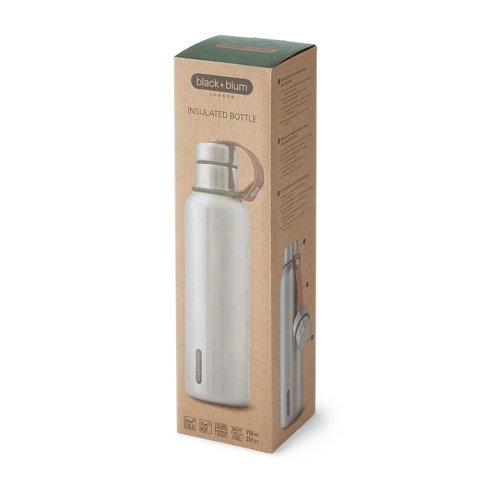 Black   Blum Insulated Water Bottle - 750ml