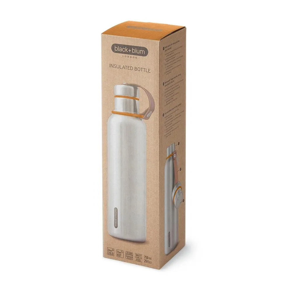 Black   Blum Insulated Water Bottle - 750ml