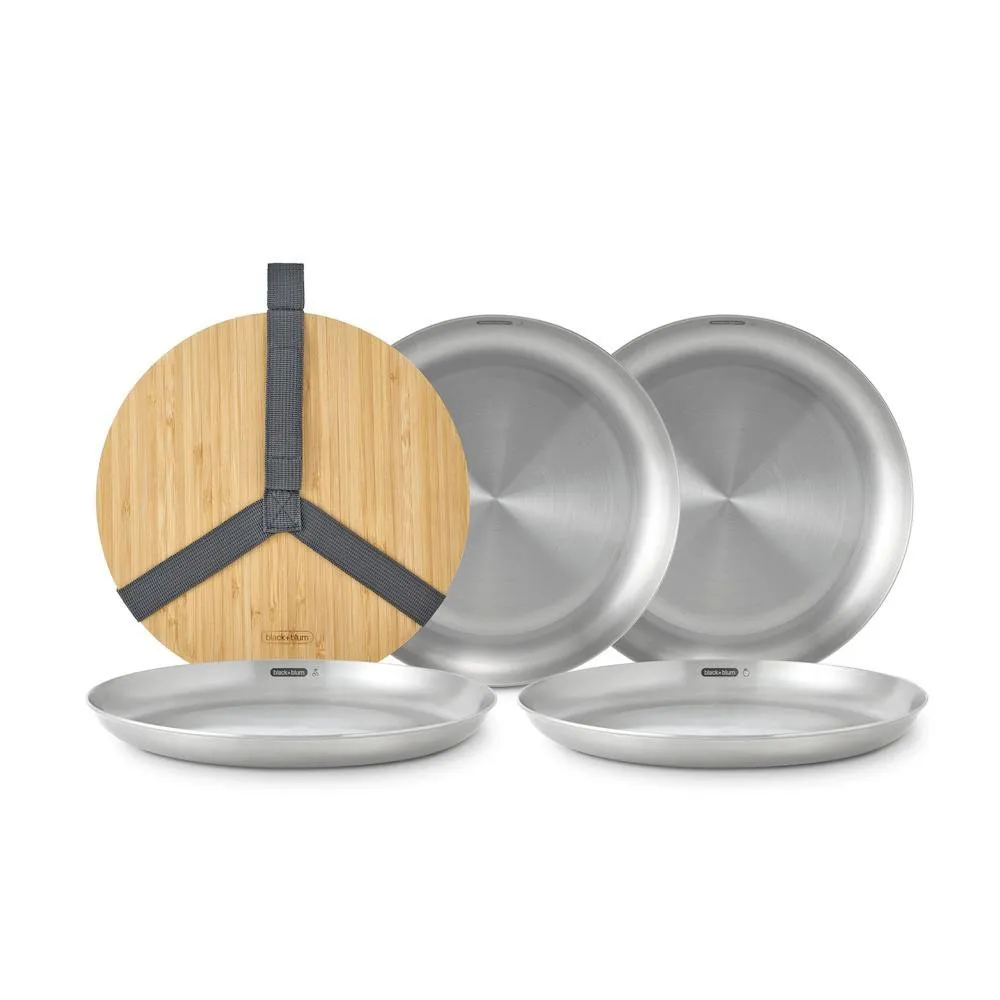 Black   Blum Picnic Plate Set of 4