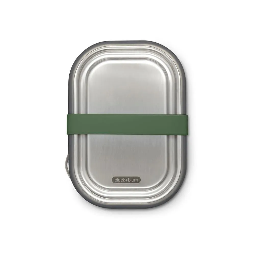 Black   Blum Stainless Steel Lunch Box - 1L
