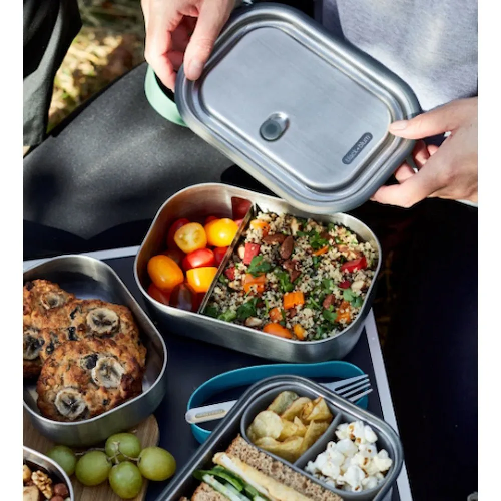 Black   Blum Stainless Steel Lunch Box - 1L