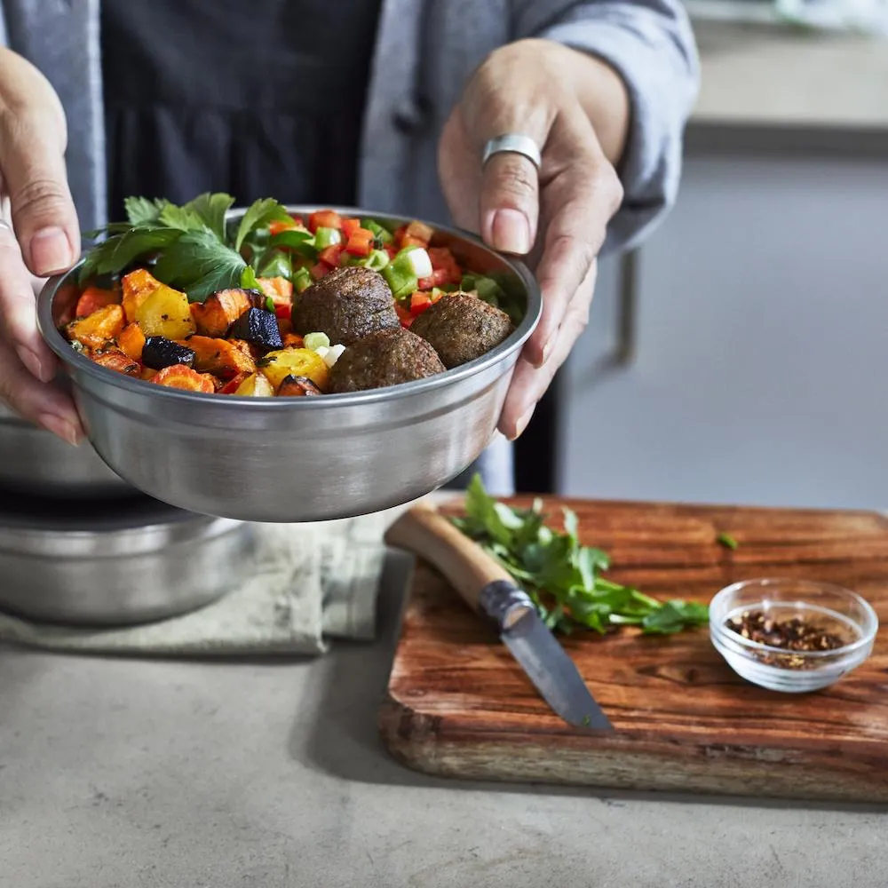 Black   Blum Steel Food Bowl - Small