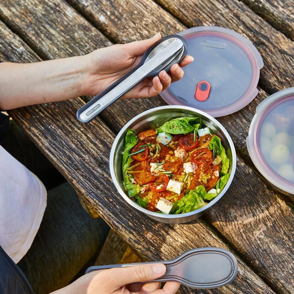 Black   Blum Steel Food Bowl - Small