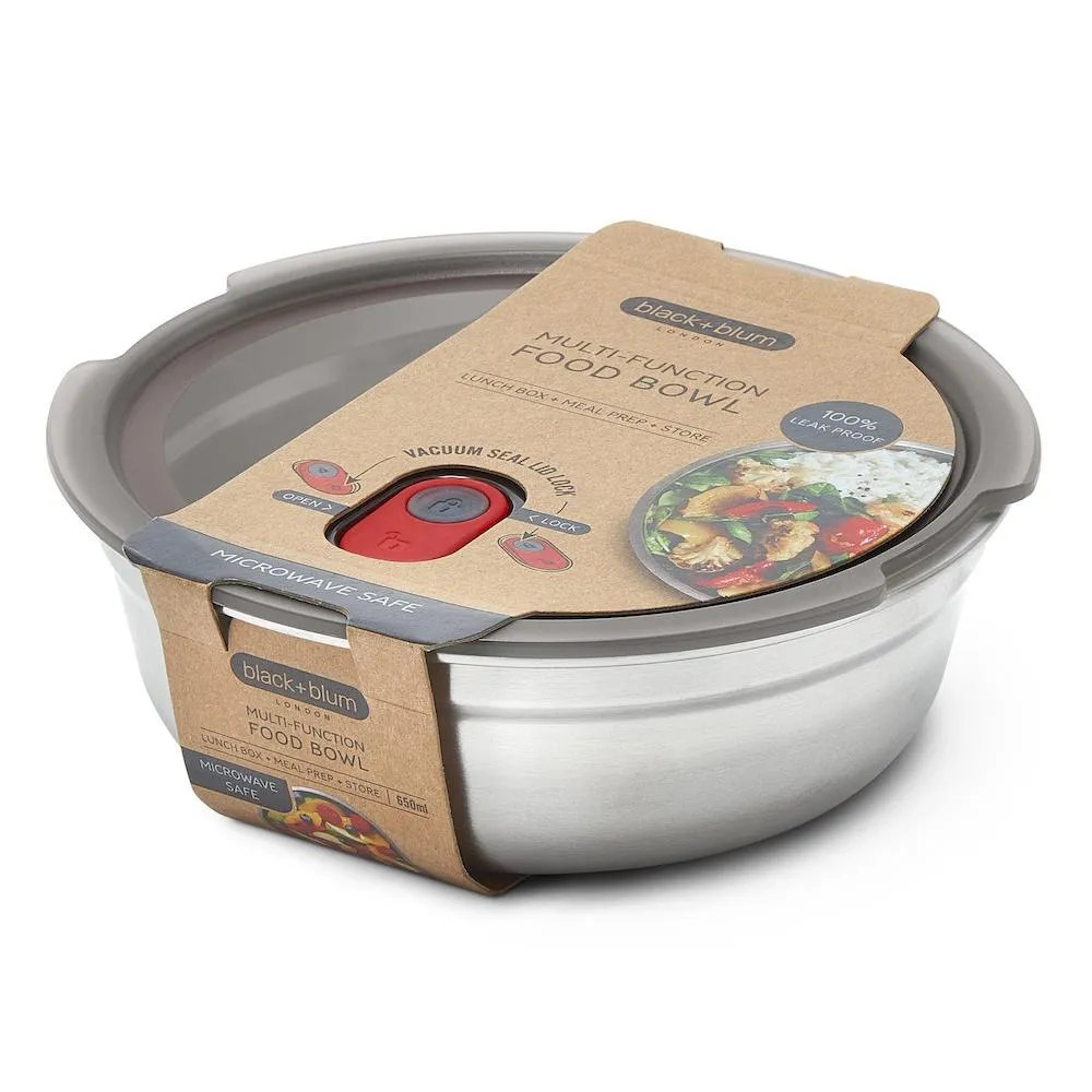 Black   Blum Steel Food Bowl - Small