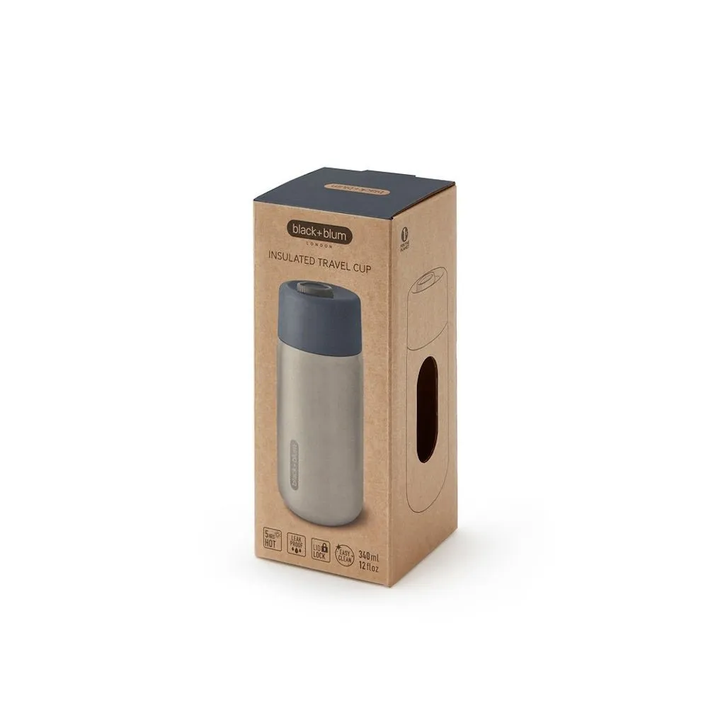 Black   Blum Travel Cup Stainless Steel - 340ml
