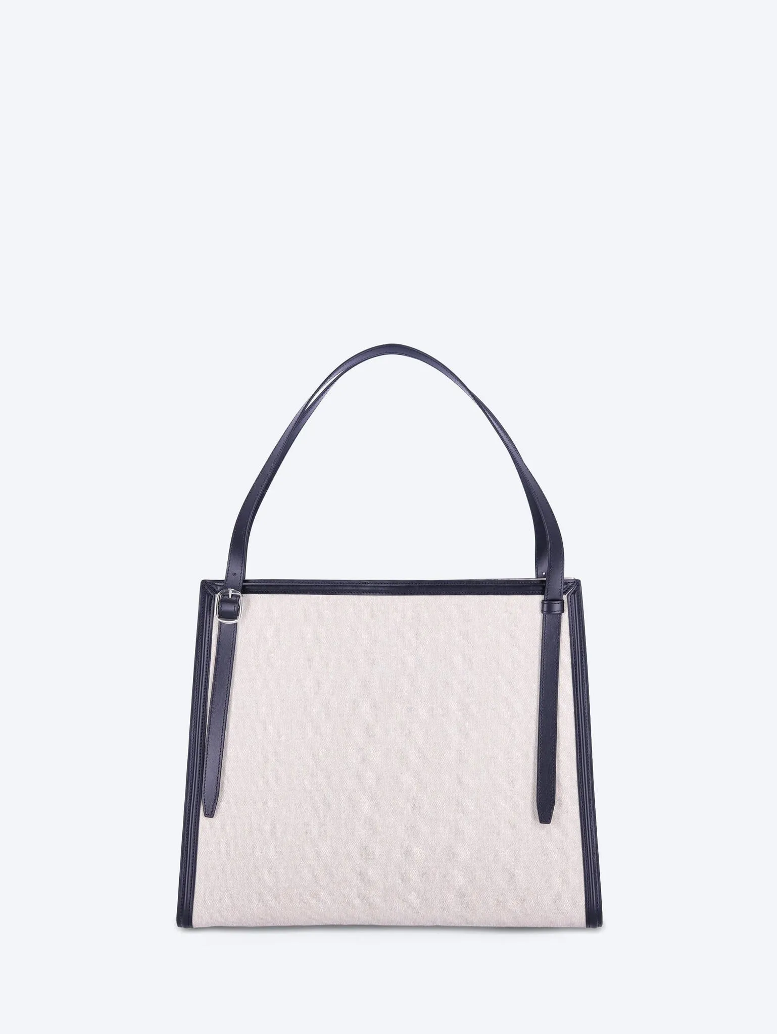 Branded canvas belt tote bag