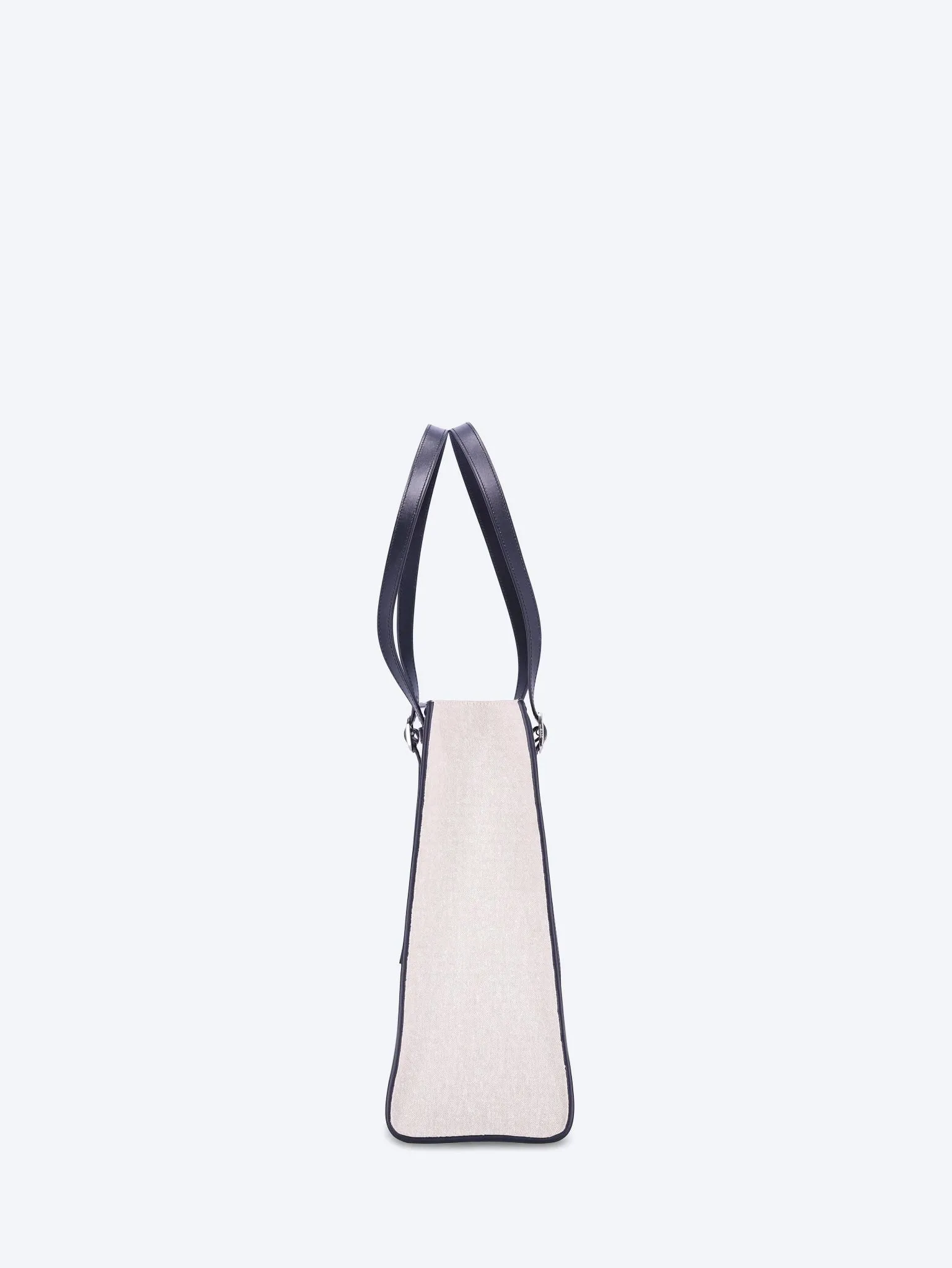 Branded canvas belt tote bag