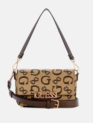 Carrboro Jacquard Logo Shoulder Crossbody Bag