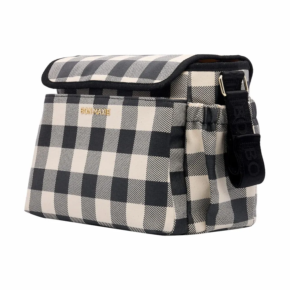 Carryall Pram Caddy -- Black Gingham