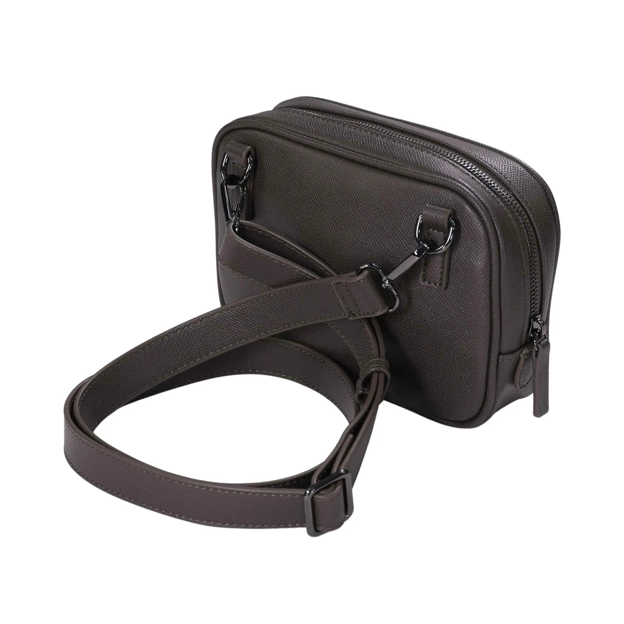 Cavalli Class Men's Trento Dark Grey Crossbody Bag