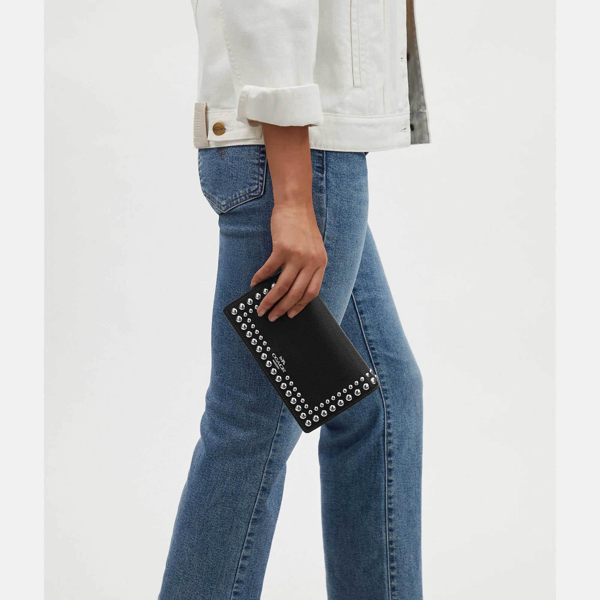 Coach Outlet Anna Foldover Clutch Crossbody With Rivets