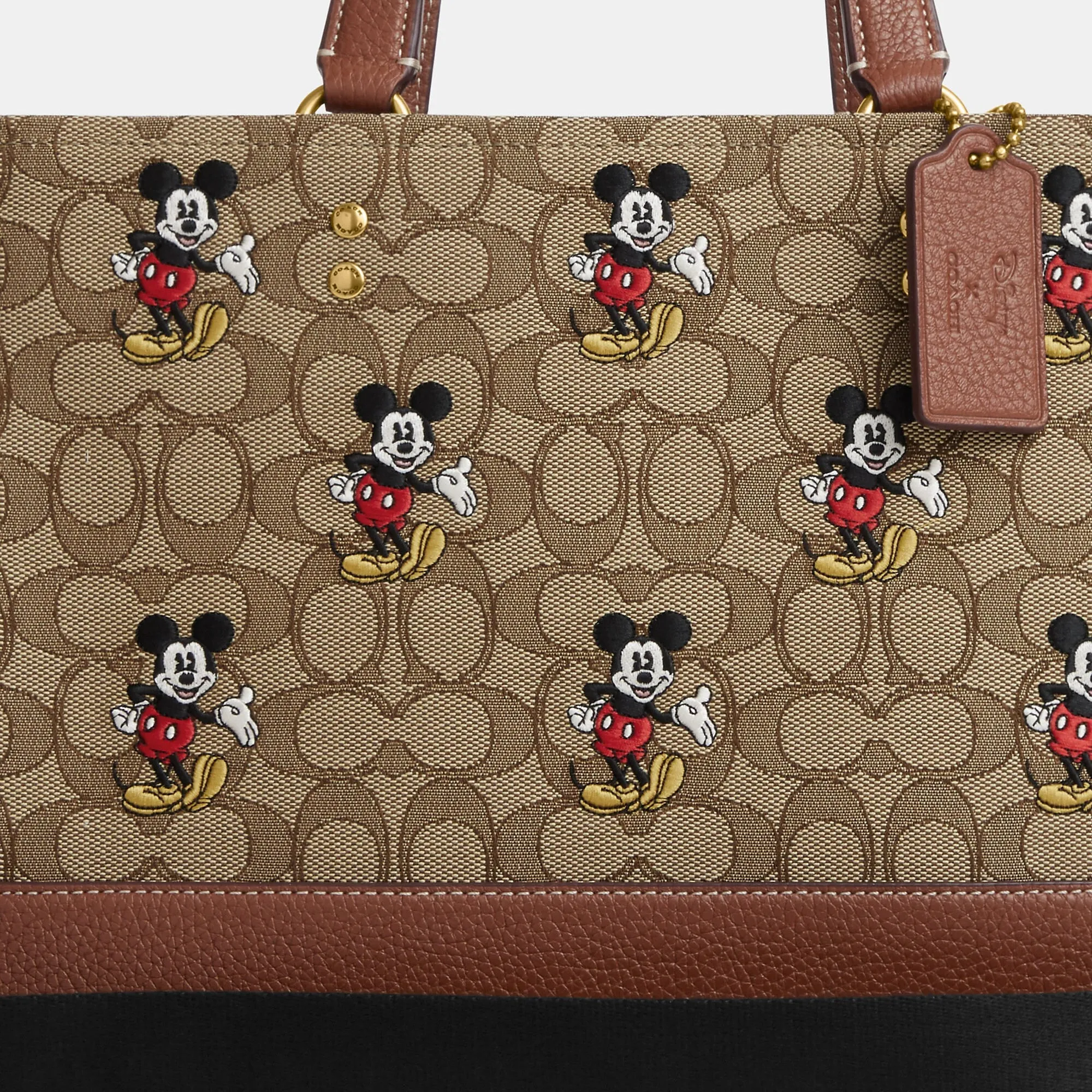 Coach Outlet Disney X Coach Dempsey Carryall In Signature Jacquard With Mickey Mouse Print