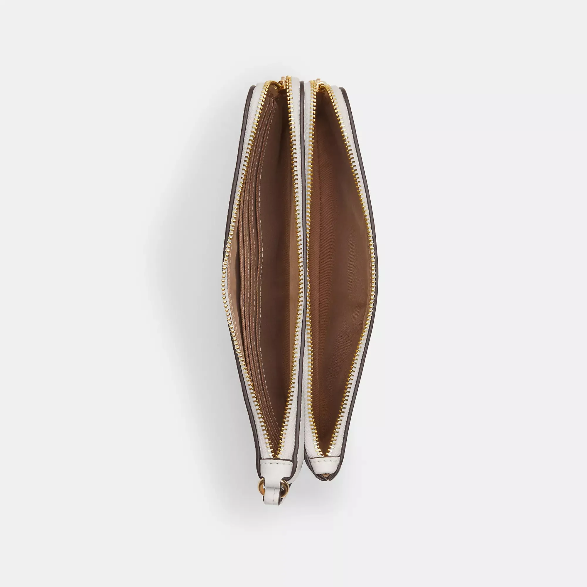 Coach Outlet Double Zip Wallet In Signature Canvas