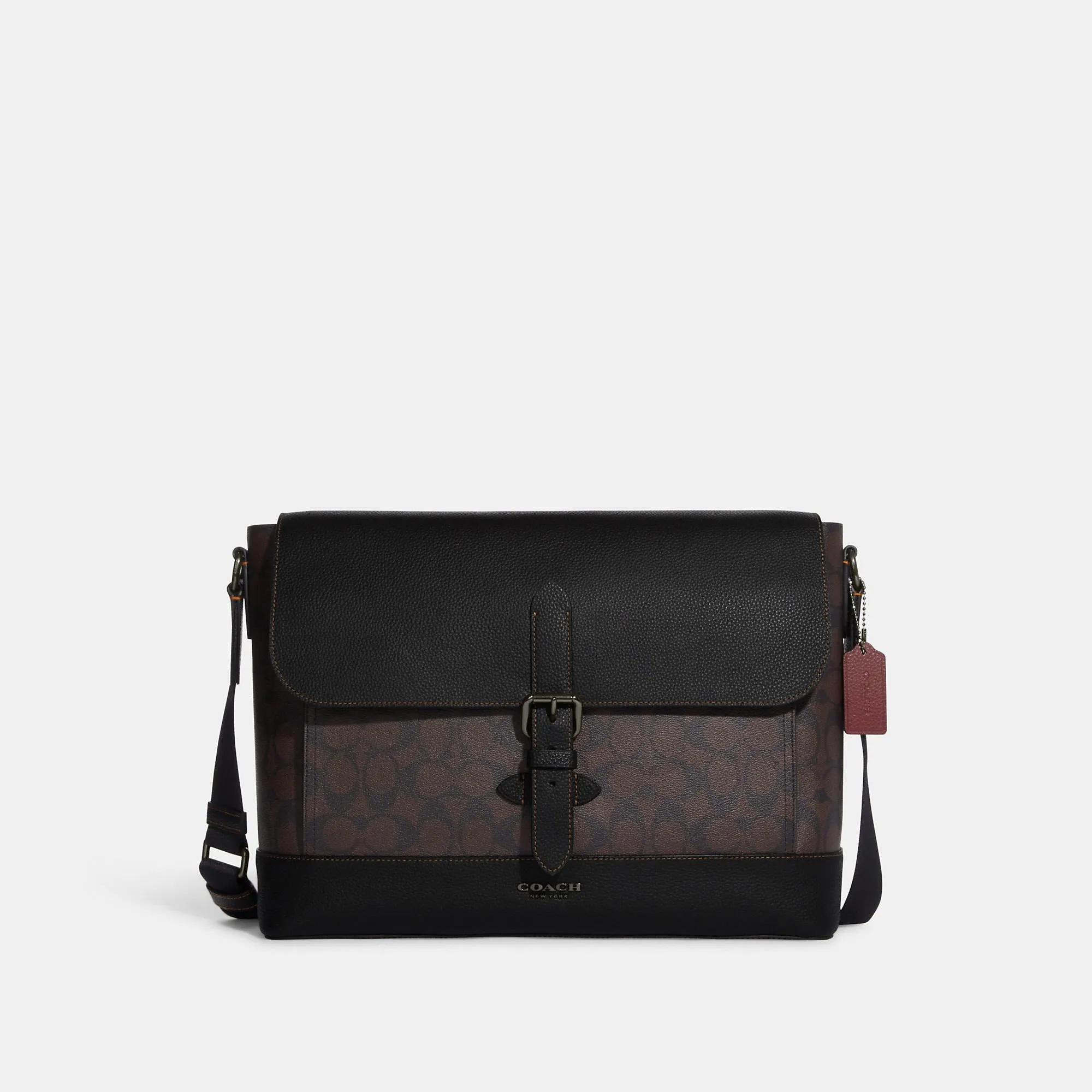 Coach Outlet Hudson Messenger In Signature Canvas