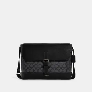 Coach Outlet Hudson Messenger In Signature Canvas