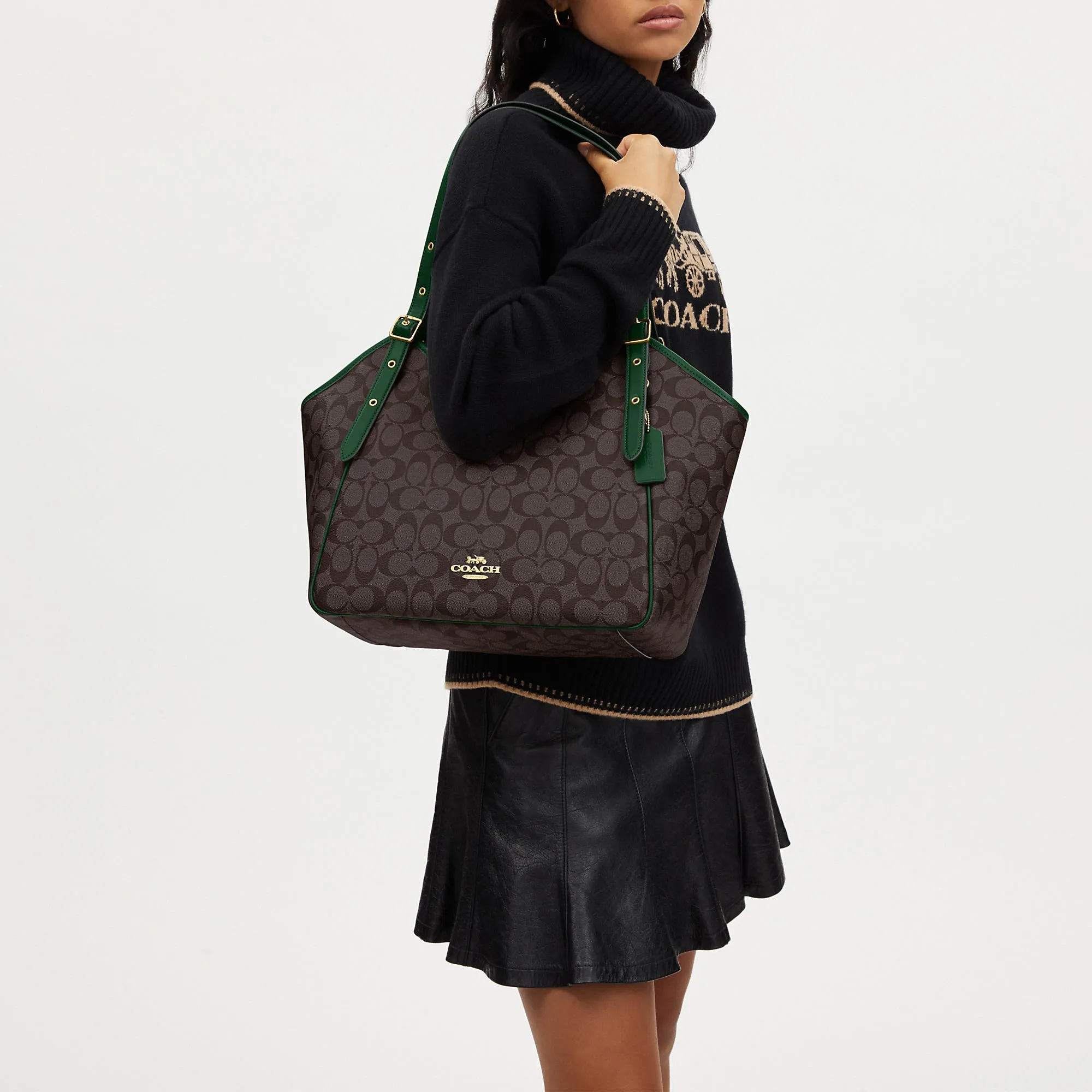 Coach Outlet Meadow Shoulder Bag In Signature Canvas