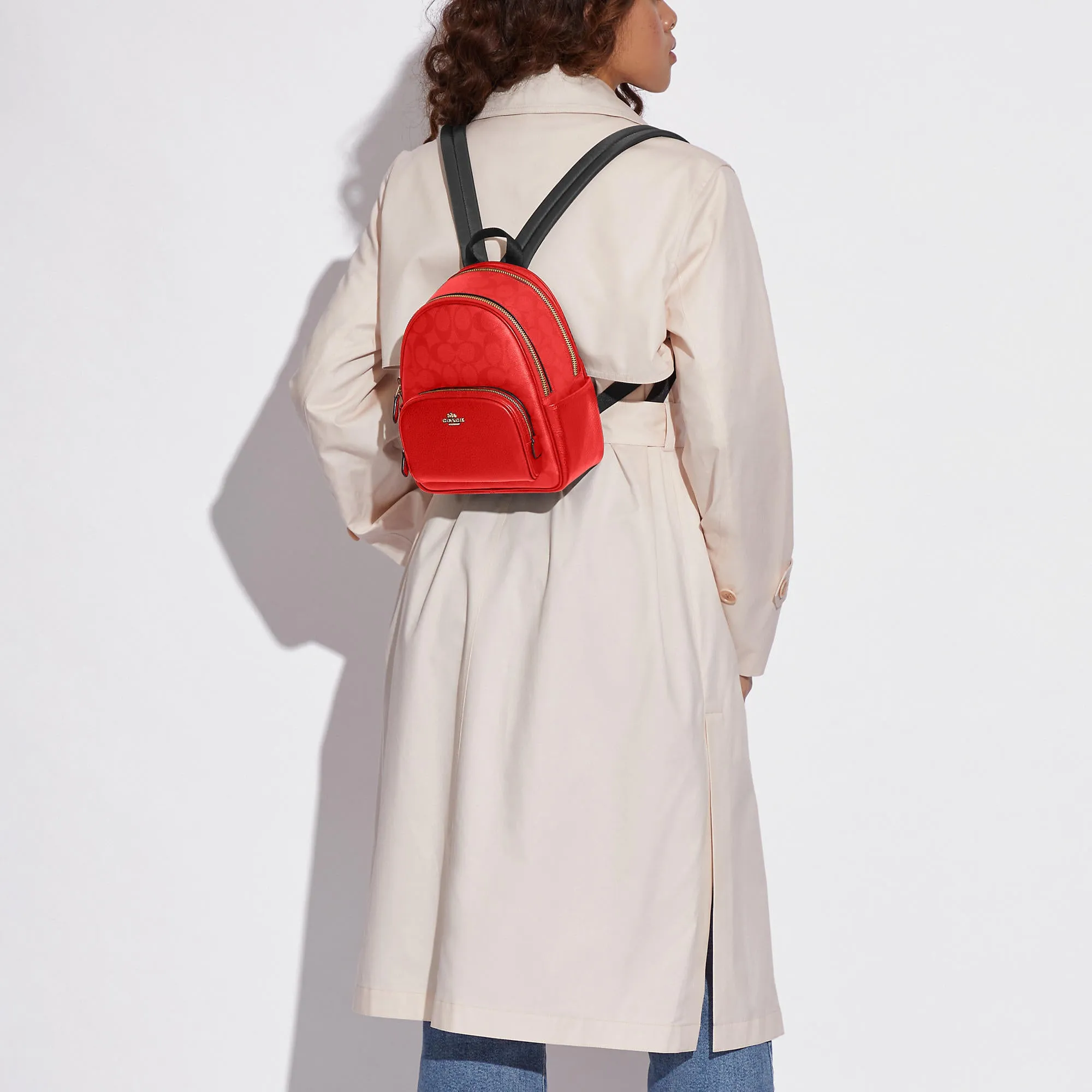 Coach Outlet Mini Court Backpack In Signature Canvas