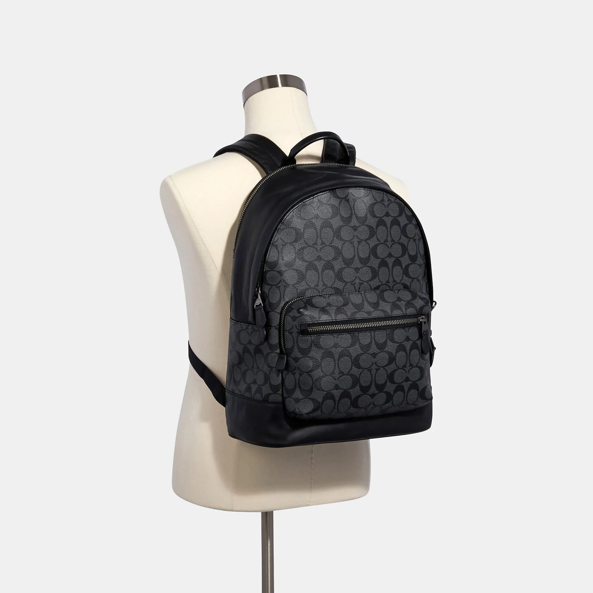 Coach Outlet West Backpack In Signature Canvas