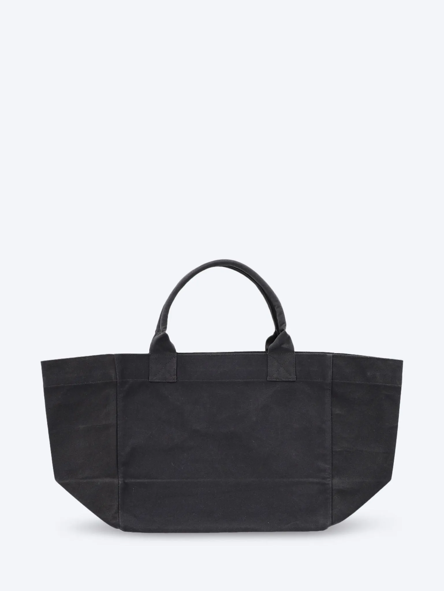 Contrasted logo shopper bag