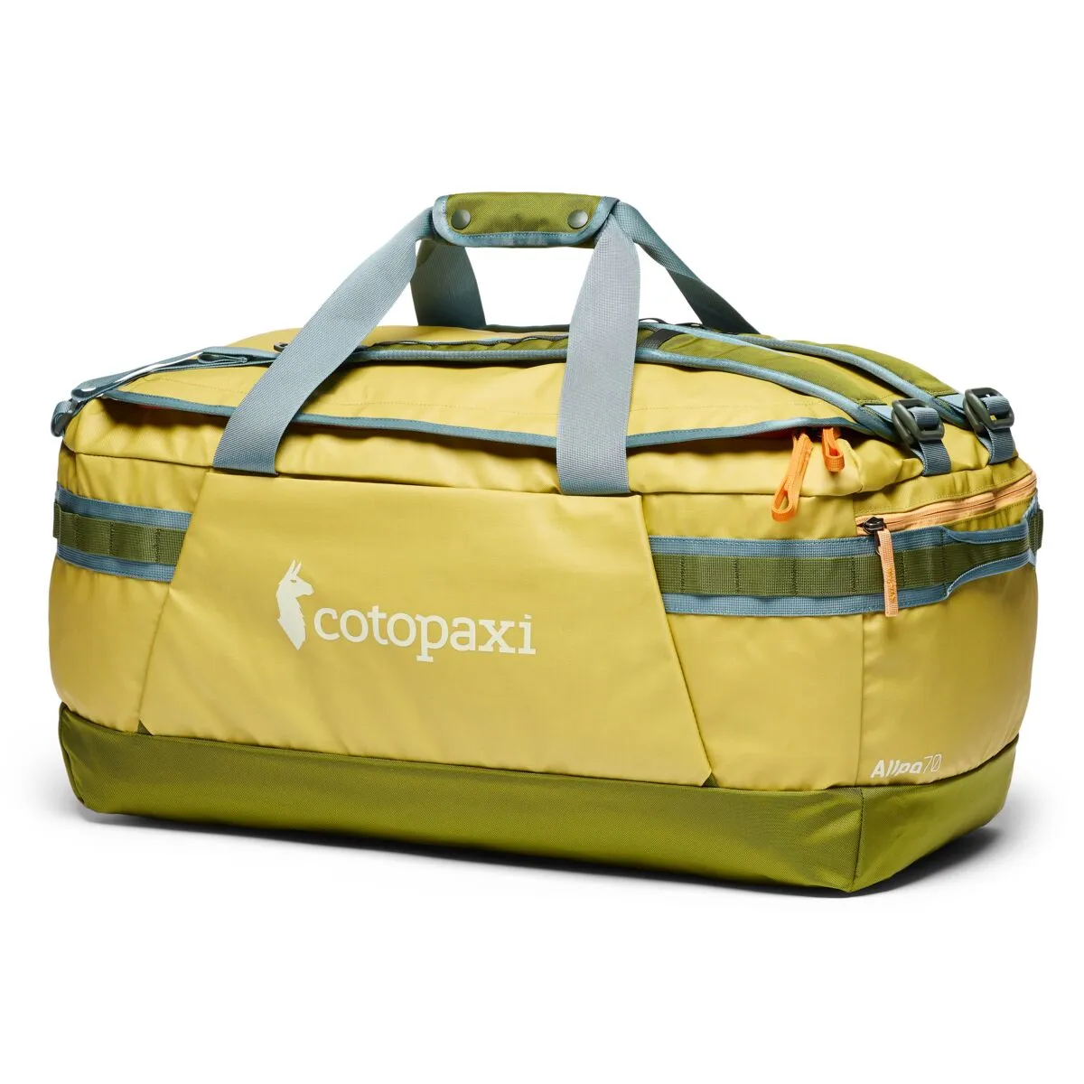 Cotopaxi Allpa Getaway 70L Duffel  - Lemongrass/Cedar