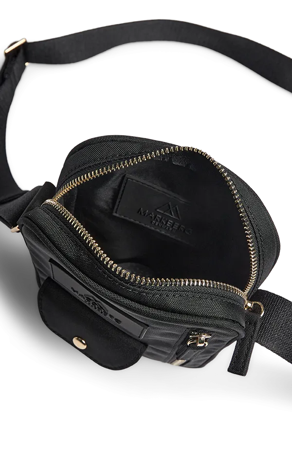 DarlaMBG Tall Crossbody Bag, Monochrome, Gold