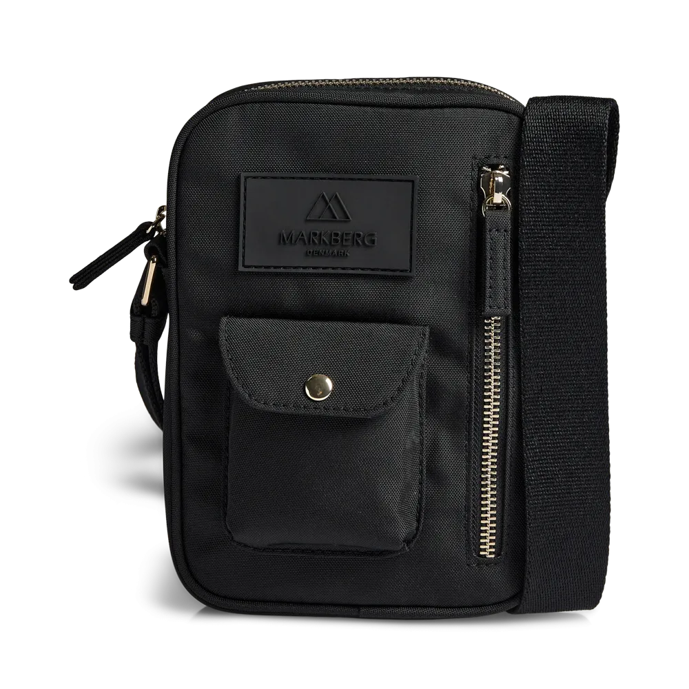 DarlaMBG Tall Crossbody Bag, Monochrome, Gold