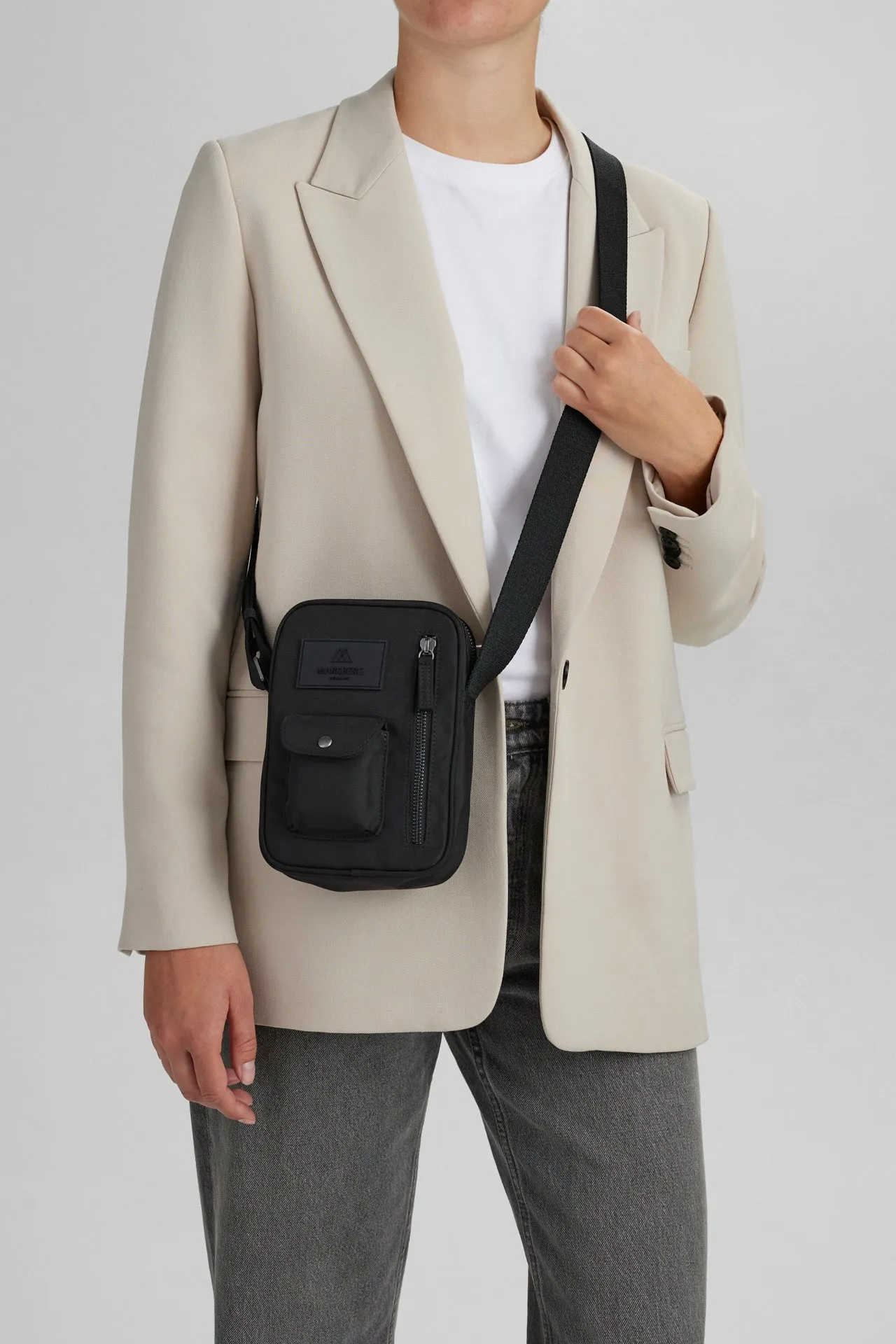 DarlaMBG Tall Crossbody Bag, Monochrome