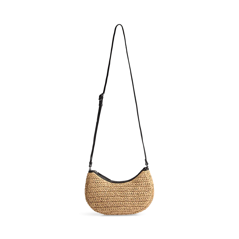 DenelaMBG Crossbody Bag, Raffia