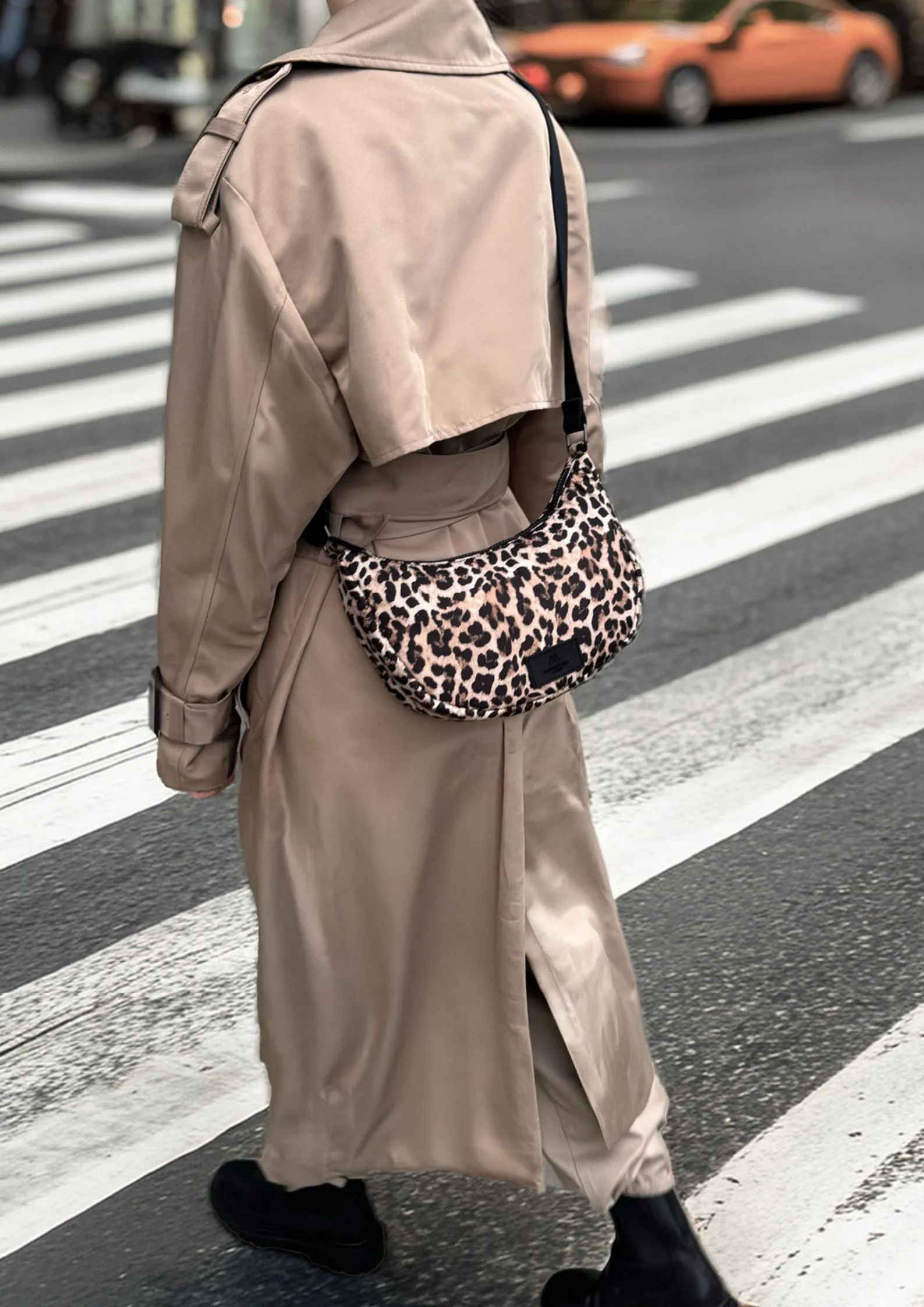 DropMBG Leopard Crossbody Bag, Recycled