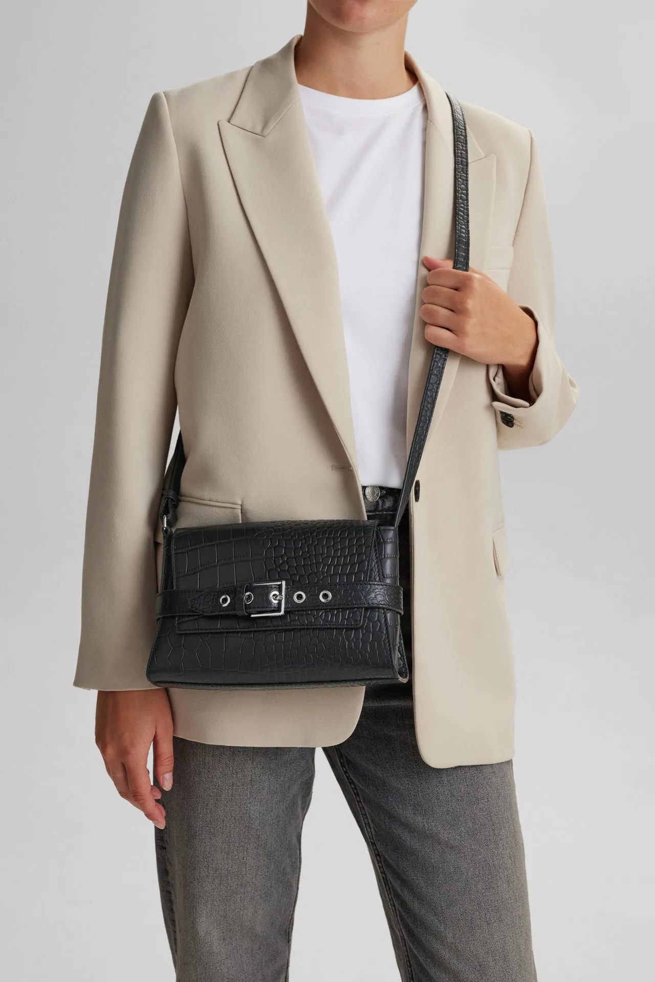 EmeraldMBG Crossbody Bag, Croco