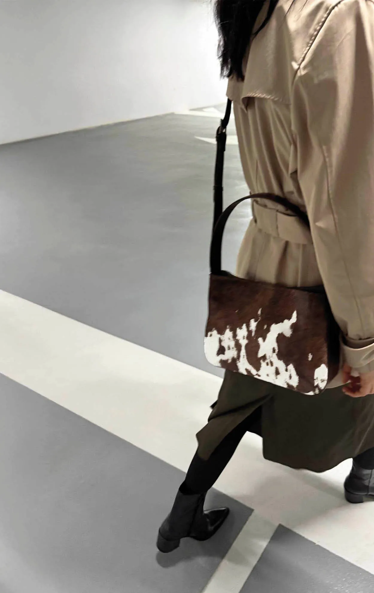 EsaMBG Crossbody Bag, Cow Print