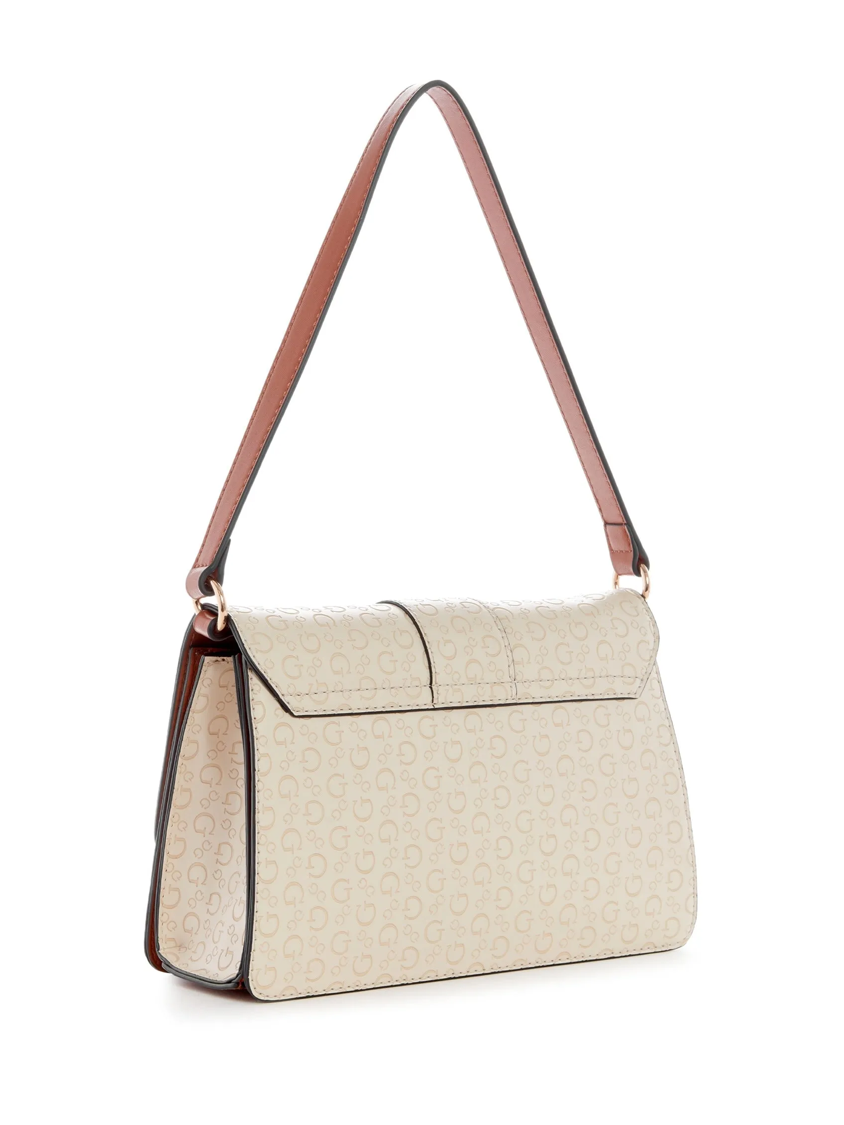 Evie Embossed Logo Medium Shoulder Bag