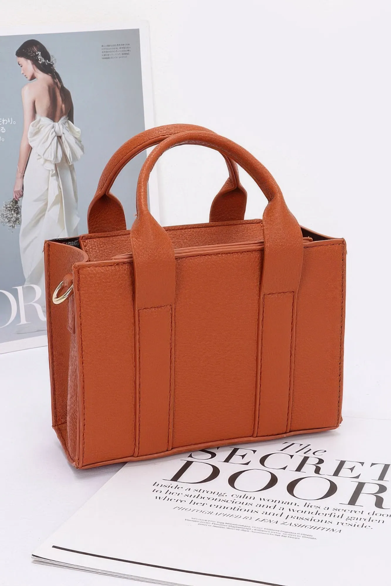 FASHNZFAB Women's Faux Leather Tote Bag