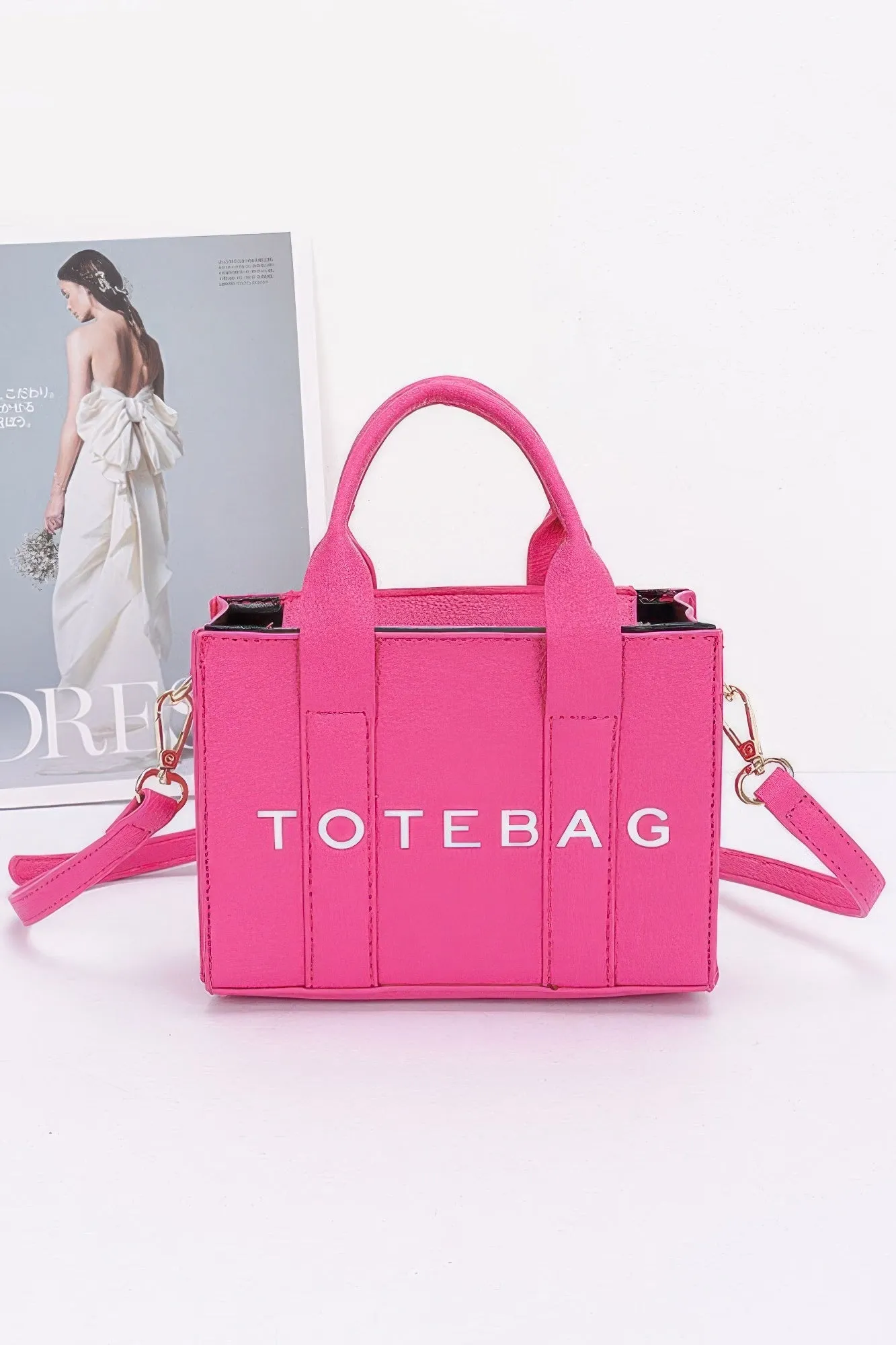 FASHNZFAB Women's Faux Leather Tote Bag