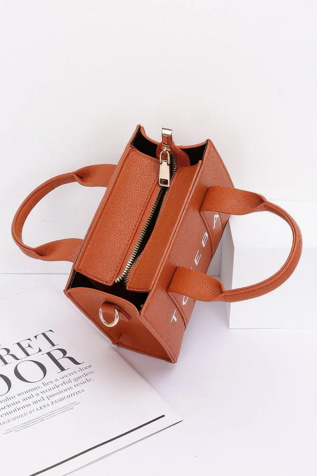 FASHNZFAB Women's Faux Leather Tote Bag