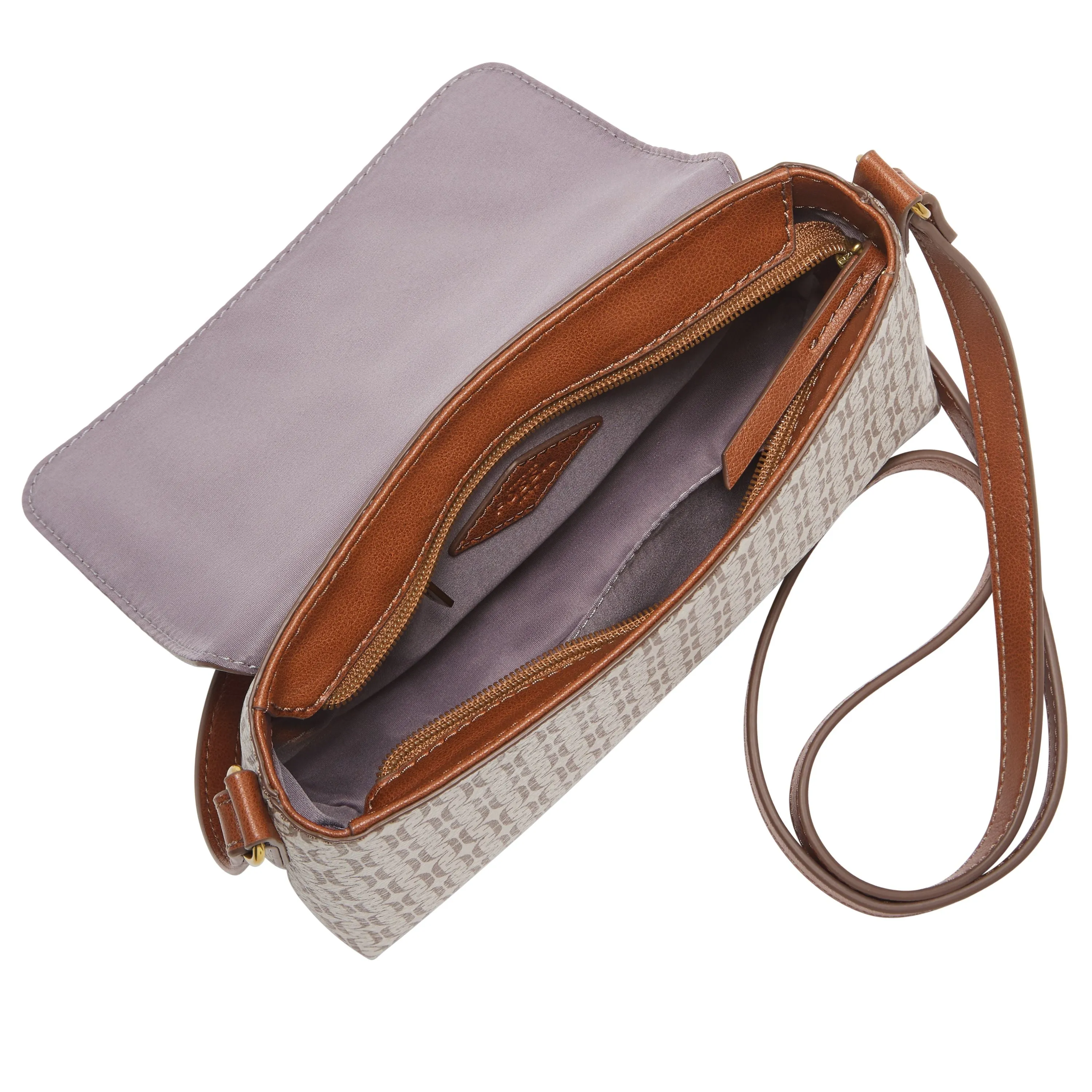 Fossil Women's Gabriella Printed PVC Small Flap Crossbody