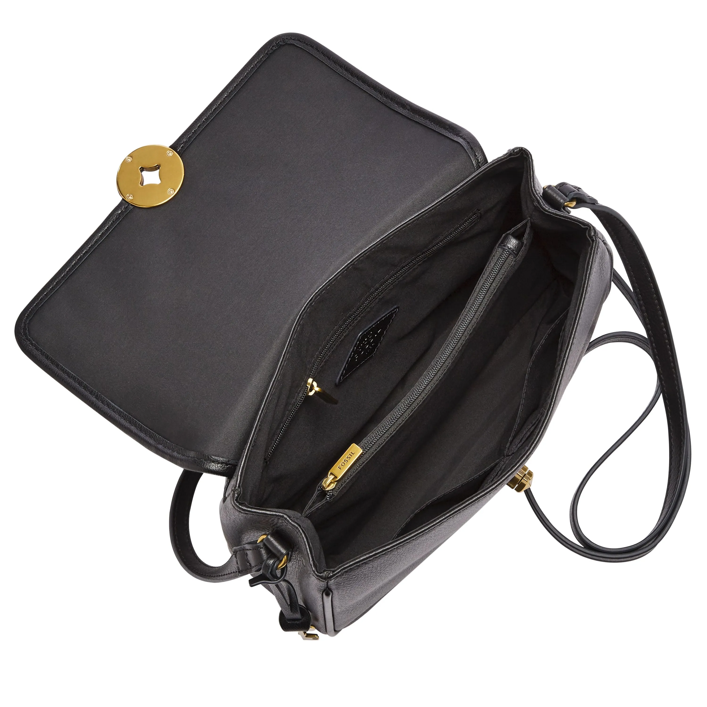 Fossil Women's Jasmine Leather Flap Crossbody