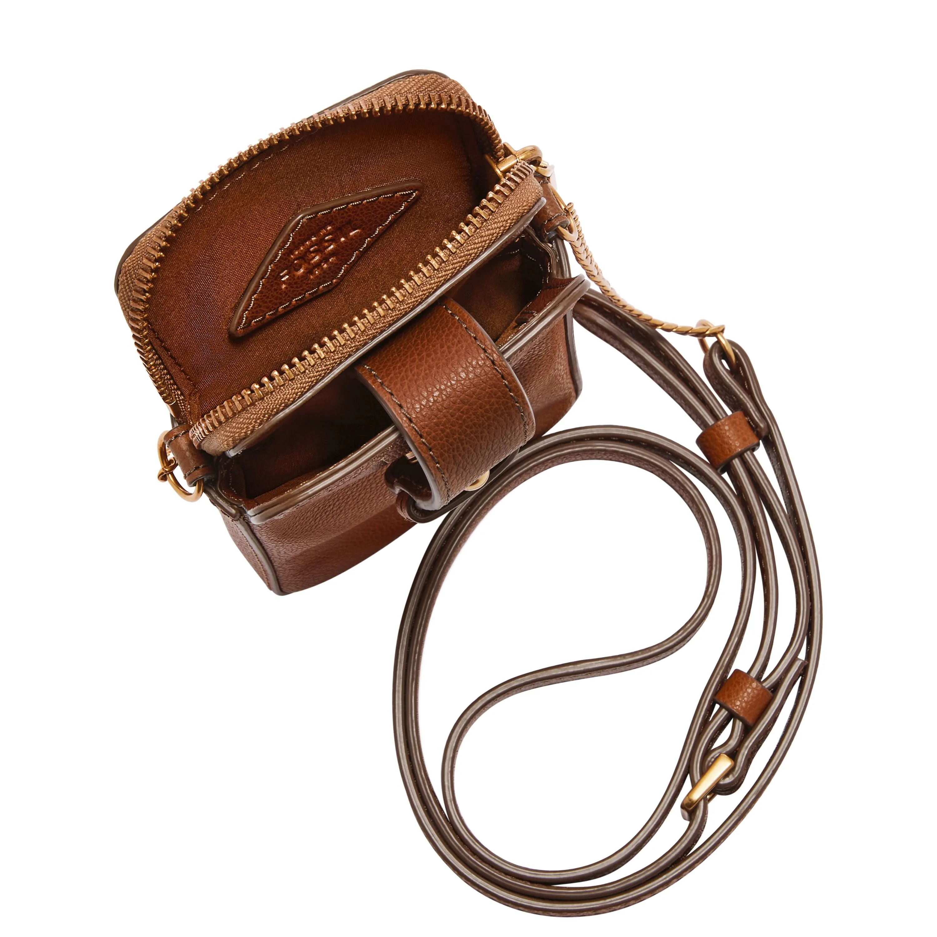 Fossil Women's Lainie Leather Phone Case Crossbody
