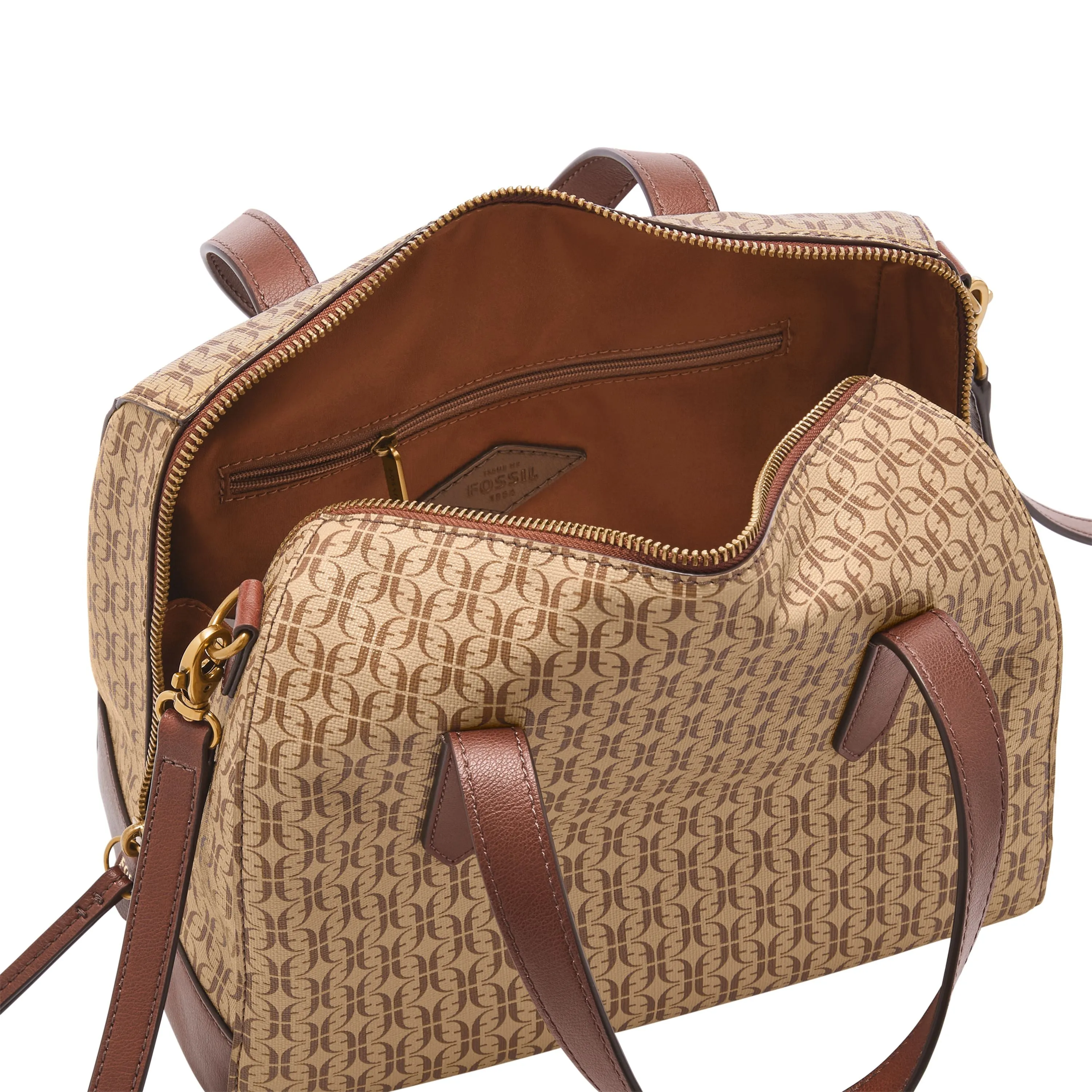 Fossil Women's Sydney Printed Polyurethane Satchel