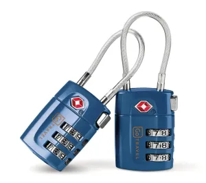 Go Travel Combi Cable Twin Padlocks